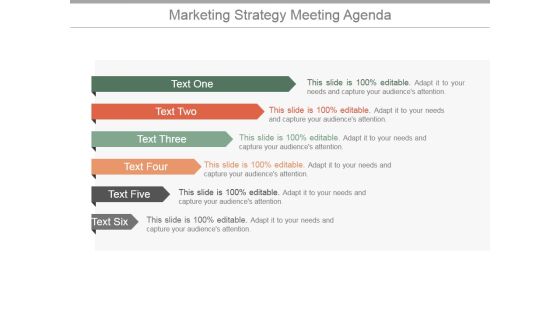 Marketing Strategy Meeting Agenda Ppt PowerPoint Presentation Show Marketing Strategy Meeting Agenda Ppt PowerPoint Presentation Show