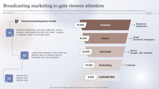 Marketing Strategy To Enhance Broadcasting Marketing To Gain Viewers Attention Introduction PDF Marketing Strategy To Enhance Broadcasting Marketing To Gain Viewers Attention Introduction PDF