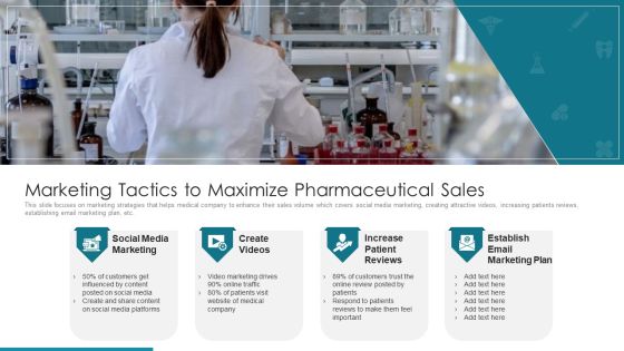 Marketing Tactics To Maximize Pharmaceutical Sales Ppt Infographic Template Graphics Design PDF Marketing Tactics To Maximize Pharmaceutical Sales Ppt Infographic Template Graphics Design PDF