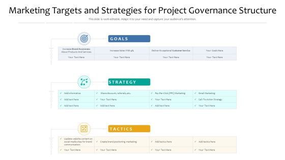 Marketing Targets And Strategies For Project Governance Structure Ppt PowerPoint Presentation File Objects PDF Marketing Targets And Strategies For Project Governance Structure Ppt PowerPoint Presentation File Objects PDF