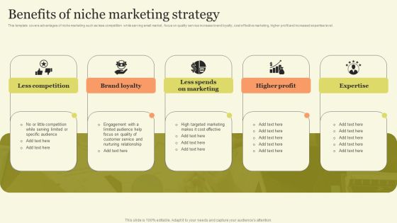 Marketing Techniques For Increasing Target Audience Benefits Of Niche Marketing Strategy Background PDF Marketing Techniques For Increasing Target Audience Benefits Of Niche Marketing Strategy Background PDF