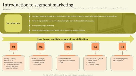 Marketing Techniques For Increasing Target Audience Introduction To Segment Marketing Elements PDF Marketing Techniques For Increasing Target Audience Introduction To Segment Marketing Elements PDF
