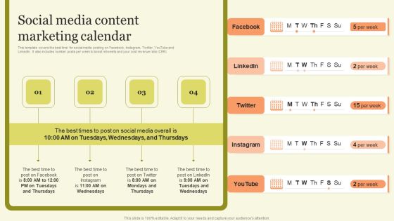 Marketing Techniques For Increasing Target Audience Social Media Content Marketing Calendar Themes PDF Marketing Techniques For Increasing Target Audience Social Media Content Marketing Calendar Themes PDF