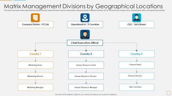 Matrix Management Divisions By Geographical Locations Download PDF Matrix Management Divisions By Geographical Locations Download PDF