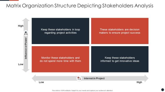 Matrix Organization Structure Depicting Stakeholders Analysis Portrait PDF Matrix Organization Structure Depicting Stakeholders Analysis Portrait PDF