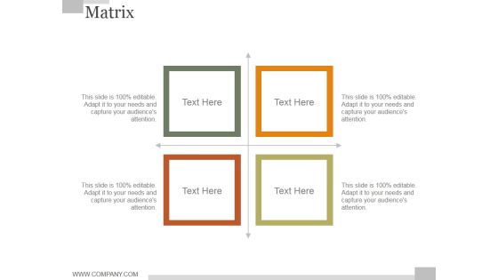 Matrix Ppt PowerPoint Presentation Rules
