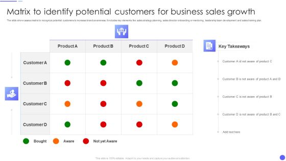 Matrix To Identify Potential Customers For Business Sales Growth Slides PDF Matrix To Identify Potential Customers For Business Sales Growth Slides PDF