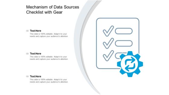 Mechanism Of Data Sources Checklist With Gear Ppt PowerPoint Presentation Model Example Mechanism Of Data Sources Checklist With Gear Ppt PowerPoint Presentation Model Example