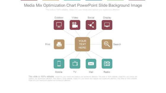 Media Mix Optimization Chart Powerpoint Slide Background Image Media Mix Optimization Chart Powerpoint Slide Background Image