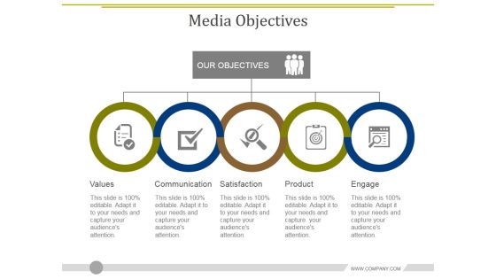 Media Objectives Template 2 Ppt PowerPoint Presentation Diagram Graph Charts Media Objectives Template 2 Ppt PowerPoint Presentation Diagram Graph Charts