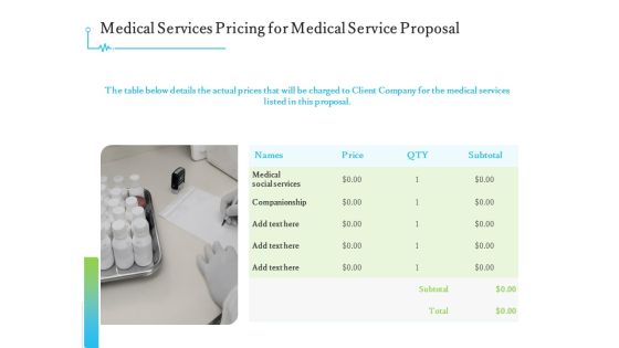 Medical And Healthcare Related Medical Services Pricing For Medical Service Proposal Ppt Ideas Model PDF Medical And Healthcare Related Medical Services Pricing For Medical Service Proposal Ppt Ideas Model PDF