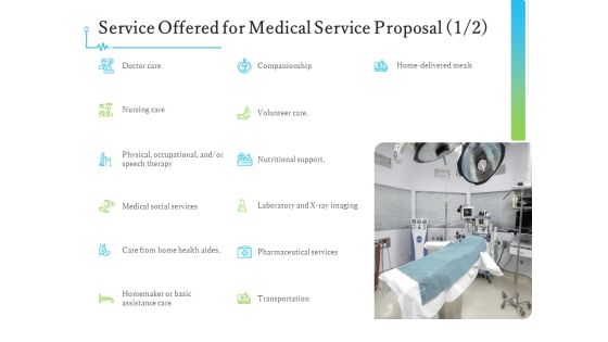 Medical And Healthcare Related Service Offered For Medical Service Proposal Support Ppt PowerPoint Presentation Show Graphics Template PDF Medical And Healthcare Related Service Offered For Medical Service Proposal Support Ppt PowerPoint Presentation Show Graphics Template PDF