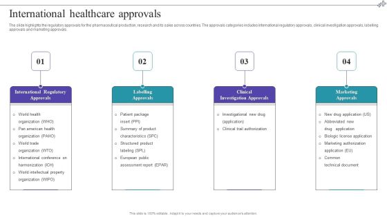 Medical Care Company Overview International Healthcare Approvals Topics PDF