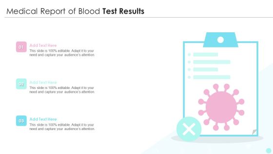 Medical Report Of Blood Test Results Infographics PDF Medical Report Of Blood Test Results Infographics PDF