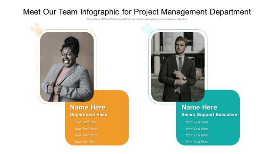Meet Our Team Infographic For Project Management Department Designs PDF Meet Our Team Infographic For Project Management Department Designs PDF