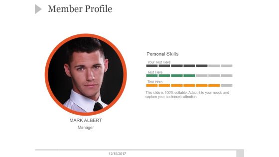 Member Profile Ppt PowerPoint Presentation Design Ideas Member Profile Ppt PowerPoint Presentation Design Ideas