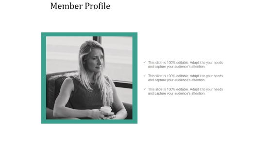 Member Profile Ppt PowerPoint Presentation File Graphics Tutorials