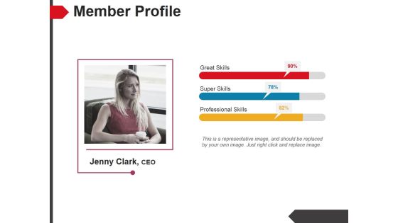 Member Profile Template 1 Ppt PowerPoint Presentation Ideas Background Image
