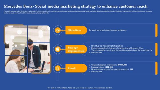 Mercedes Benz Social Media Marketing Strategy To Enhance Customer Reach Ppt Styles Design Inspiration PDF