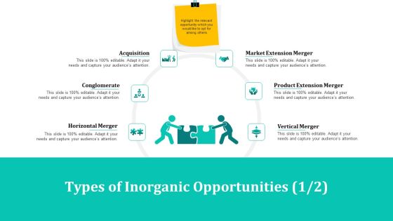 Merger And Acquisition Strategy For Inorganic Growth Types Of Inorganic Opportunities Extension Graphics PDF