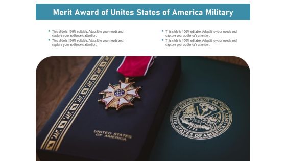 Merit Award Of Unites States Of America Military Ppt PowerPoint Presentation Icon Infographic Template PDF