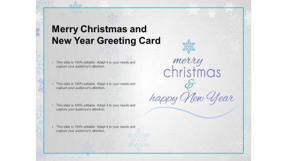 Merry Chrismas And New Year Greeting Card Ppt PowerPoint Presentation Infographic Template Graphics Example