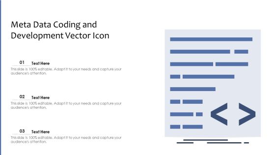 Meta Data Coding And Development Vector Icon Information PDF Meta Data Coding And Development Vector Icon Information PDF