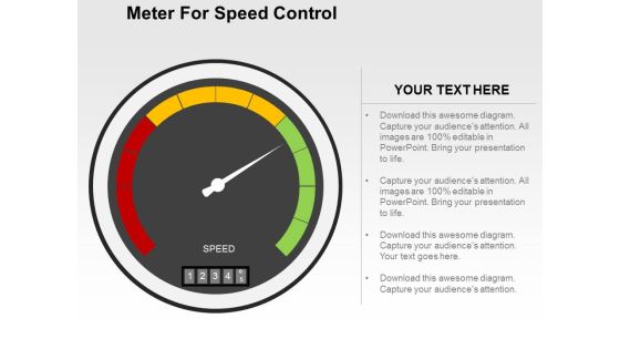 Meter For Speed Control Powerpoint Templates