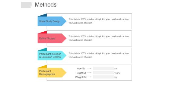 Methods Ppt PowerPoint Presentation Gallery Brochure