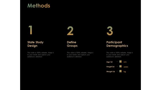 Methods Ppt PowerPoint Presentation Layouts Slide