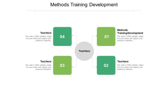Methods Training Development Ppt PowerPoint Presentation Infographic Template Ideas Cpb Methods Training Development Ppt PowerPoint Presentation Infographic Template Ideas Cpb