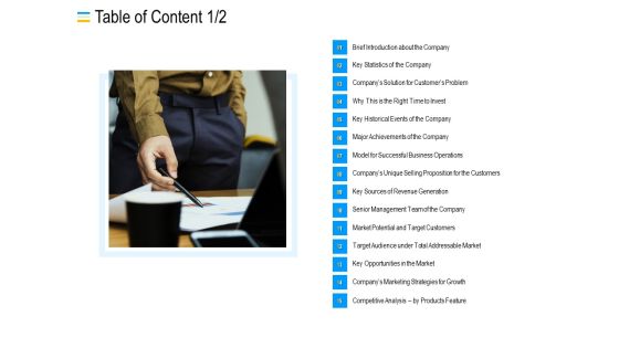 Mezzanine Debt Financing Pitch Deck Table Of Content Team Ppt Show Icon PDF Mezzanine Debt Financing Pitch Deck Table Of Content Team Ppt Show Icon PDF