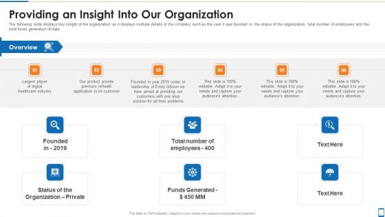 Mhealth Investor Funding Elevator Pitch Deck Providing An Insight Into Our Organization Microsoft PDF Mhealth Investor Funding Elevator Pitch Deck Providing An Insight Into Our Organization Microsoft PDF