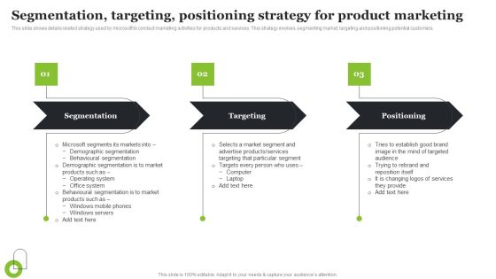 Microsoft Strategic Plan To Become Market Leader Segmentation Targeting Positioning Strategy Product Marketing Icons PDF Microsoft Strategic Plan To Become Market Leader Segmentation Targeting Positioning Strategy Product Marketing Icons PDF