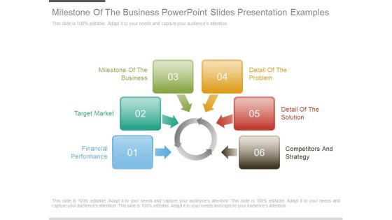 Milestone Of The Business Powerpoint Slides Presentation Examples
