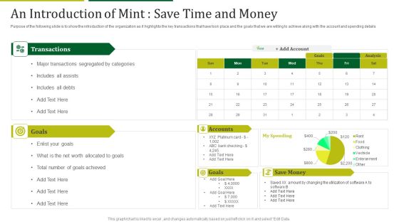 Mint Investor Capital Raising An Introduction Of Mint Save Time And Money Ppt Show Display PDF