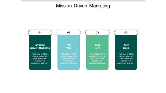 Mission Driven Marketing Ppt PowerPoint Presentation Infographics Gallery Cpb