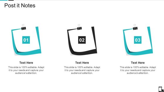 Mobile Application Pitch Deck Post It Notes Ppt Infographic Template Ideas PDF
