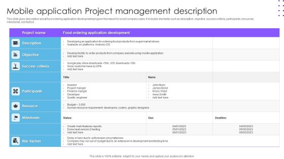 Mobile Application Project Management Description Ppt Inspiration Guide PDF Mobile Application Project Management Description Ppt Inspiration Guide PDF