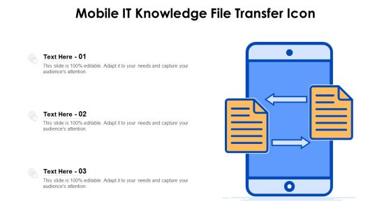 Mobile It Knowledge File Transfer Icon Ppt PowerPoint Presentation Portfolio Layouts PDF