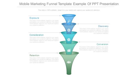 Mobile Marketing Funnel Template Example Of Ppt Presentation