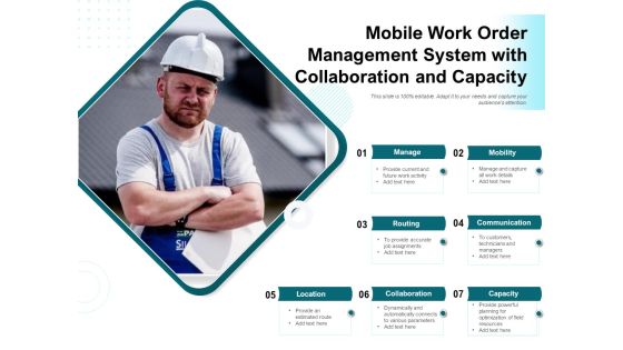 Mobile Work Order Management System With Collaboration And Capacity Ppt PowerPoint Presentation Portfolio Icons PDF Mobile Work Order Management System With Collaboration And Capacity Ppt PowerPoint Presentation Portfolio Icons PDF