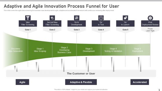 Modernization And Product Adaptive And Agile Innovation Process Funnel For User Summary PDF Modernization And Product Adaptive And Agile Innovation Process Funnel For User Summary PDF