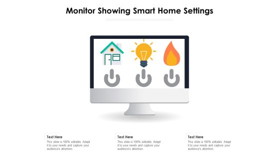 Monitor Showing Smart Home Settings Ppt PowerPoint Presentation Summary Backgrounds PDF Monitor Showing Smart Home Settings Ppt PowerPoint Presentation Summary Backgrounds PDF