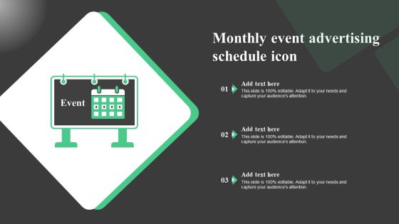 Monthly Event Advertising Schedule Icon Elements PDF Monthly Event Advertising Schedule Icon Elements PDF