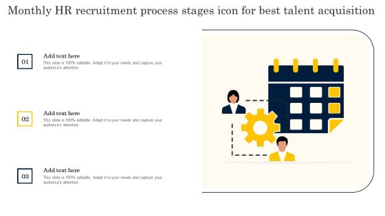 Monthly HR Recruitment Process Stages Icon For Best Talent Acquisition Guidelines PDF Monthly HR Recruitment Process Stages Icon For Best Talent Acquisition Guidelines PDF