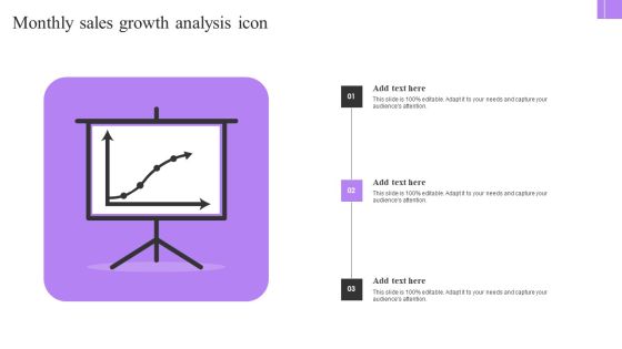Monthly Sales Growth Analysis Icon Professional PDF Monthly Sales Growth Analysis Icon Professional PDF