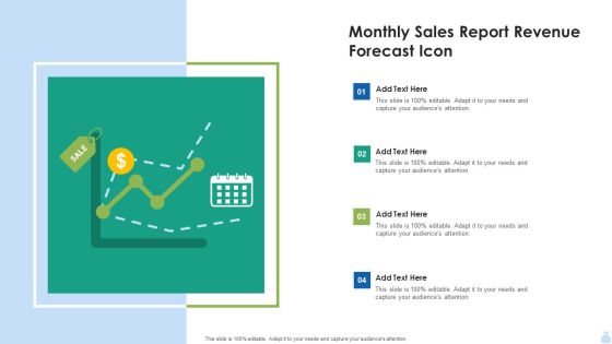 Monthly Sales Report Revenue Forecast Icon Inspiration PDF Monthly Sales Report Revenue Forecast Icon Inspiration PDF