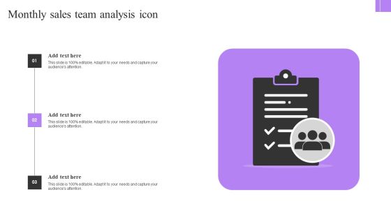 Monthly Sales Team Analysis Icon Sample PDF Monthly Sales Team Analysis Icon Sample PDF