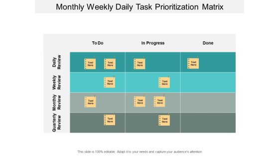 Monthly Weekly Daily Task Prioritization Matrix Ppt PowerPoint Presentation Model Guide Monthly Weekly Daily Task Prioritization Matrix Ppt PowerPoint Presentation Model Guide
